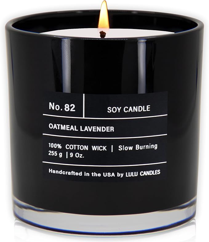 Lulu Candles | Oatmeal Lavender | Luxury Scented Soy Jar Candle | Hand Poured by LULUCANDLES