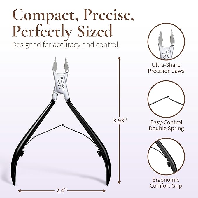 Professional Cuticle Cutter & Pusher Trimmer Manicure Tools - Image 3
