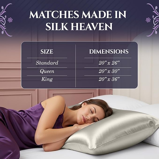 DECOLURE 100% Pure Mulberry Silk Pillow Case Queen Size – Highest Grade 30 - Image 8