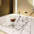 BESTHLS Bathtub Tray Caddy for Luxury Bath Expandable Extra Wide Bath Tub Tray by BESTHLS