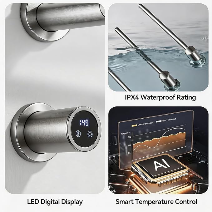 Electric Towel Warmer Concealed, Swivel Heated Towel Rack - Image 4