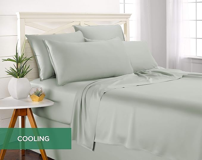 Pure Bamboo Twin Sheets, Genuine 100% Organic Viscose Derived from Bamboo Bed - Image 5