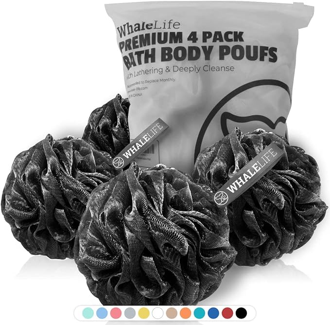 WhaleLife Loofah Bath Sponges by WhaleLife