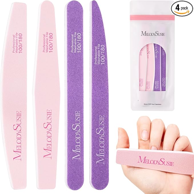 MelodySusie Nail File Kit, Professional Nail Art Manicure Pedicure Supplies by MelodySusie