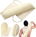 Natural Loofah Sponge Exfoliating Body Scrubber, Loofa Back Scrubber by BETLYS