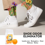 4 Pack Baking Soda Deodorizers, Shoe Deodorizer Balls, Air Freshener for Home, Odor Eliminator for Closets Bathroom Pets, Up to 80 Days