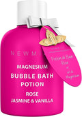 Magnesium Bubble Bath Rose Jasmine Vanilla Long Lasting Foam by NewMiuz