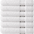 Cotton Craft Ultra Soft 6 Pack Hand Towels 16x28 White Weighs 6 Ounces Each by COTTONCRAFT