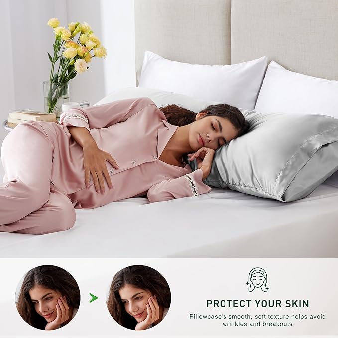 Love's cabin Satin Body Pillowcase 20x54, Cooling Pillow Cover - Image 3