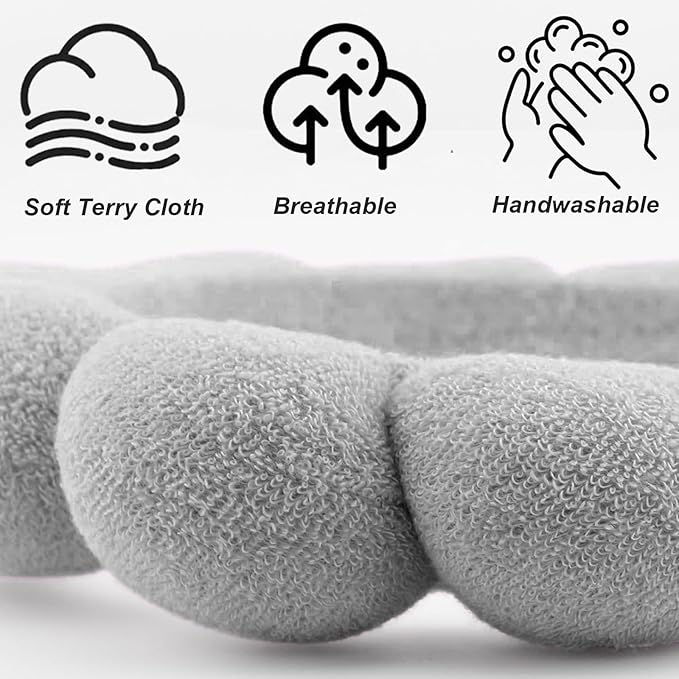 Spa Headbands for Washing Face Makeup Skin Care Women Bubble Facial Beauty - Image 4