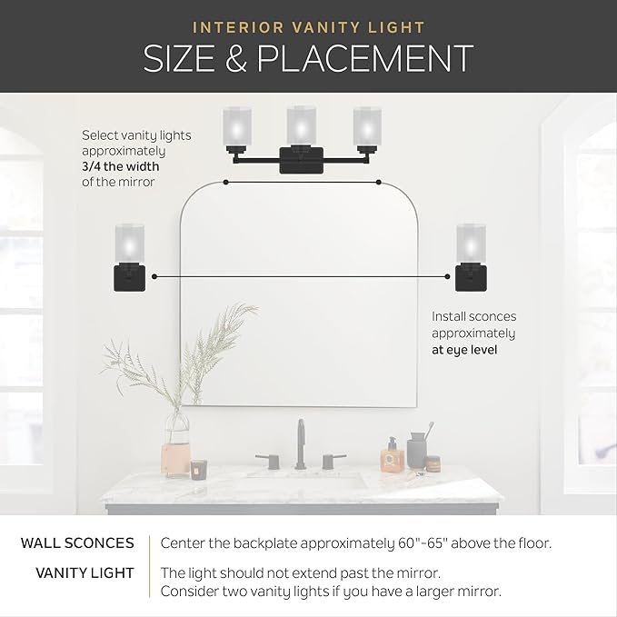 Kichler 5338TZS 30" 4-Light Bathroom Vanity Light Fixture - Image 4