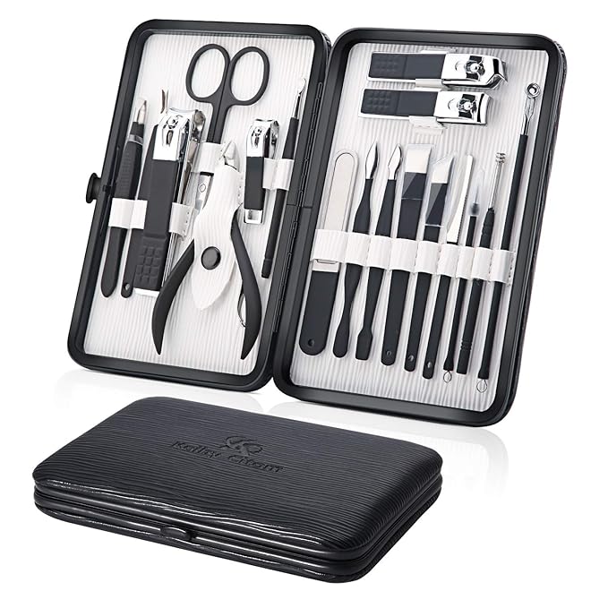 Professional Stainless Steel Nail Clipper Travel & Grooming Kit Nail Tools by KeibyCitom