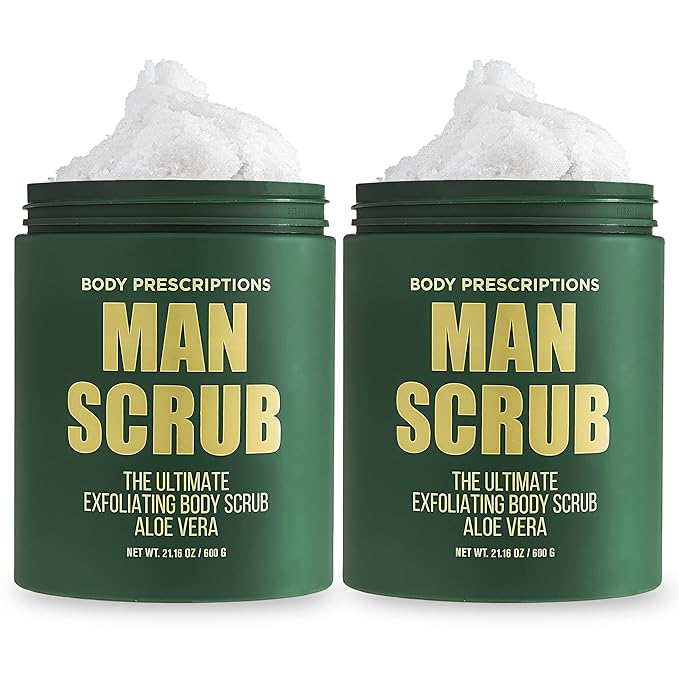 Body Prescriptions Men’s Exfoliating Body Scrub – Ultimate Skin Cleansing Wash by BodyPrescription
