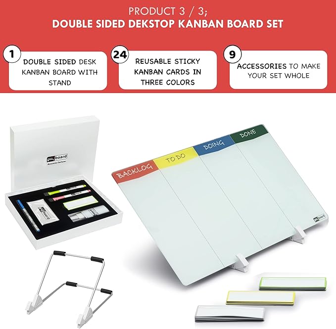 pmxboard Project Management Board Set, Combo Set XXL. Agile Project Management Mega Bundle Project Kit. Full Magnetic Kanban Board Set, Portfolio Management Board Set, Desktop Kanban Board Set, 3 in 1