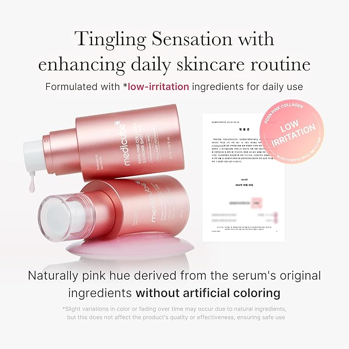 medicube Exosome Shot PDRN Pink Collagen 7, 500 PPM Spicule Facial Serum | - Image 4