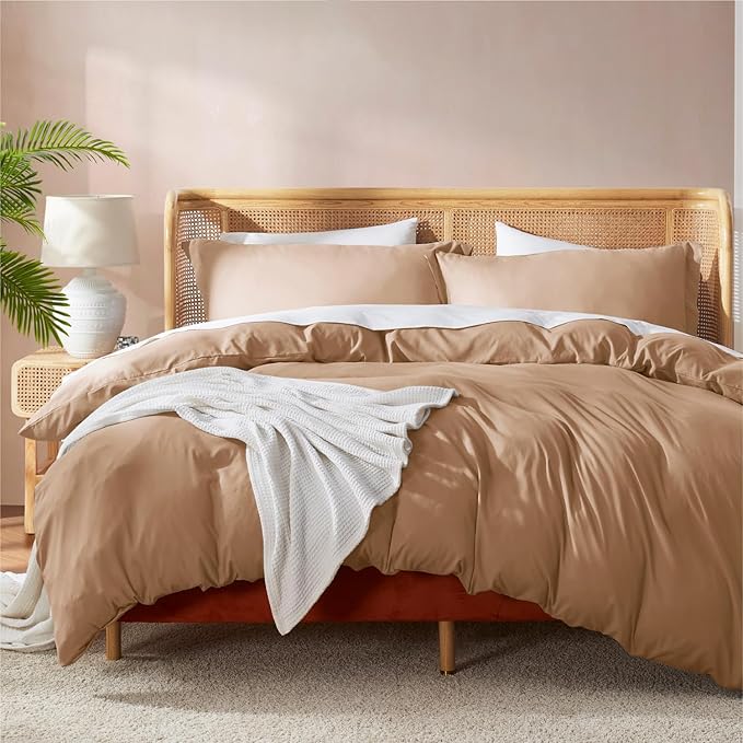 Nestl Mocha Brown California King Duvet Cover Sets by Nestl