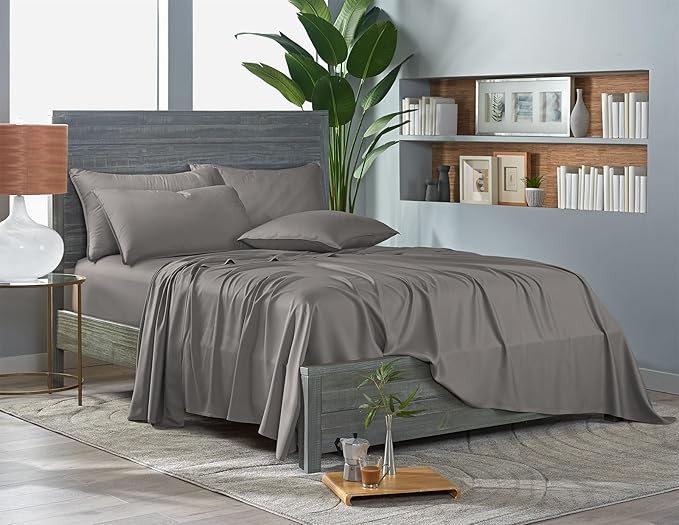 Pure Bamboo Full Sheets, Genuine 100% Organic Viscose Derived from Bamboo Bed - Image 3