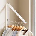 Clothes Drying Rack, Laundry Room Wall Mounted Retractable Clothes Hanger Drying Rack, Laundry Clothing Drying Rack Folding Indoor or Outdoor, Easy Installation Aluminium Dryer, 1pcs(White)