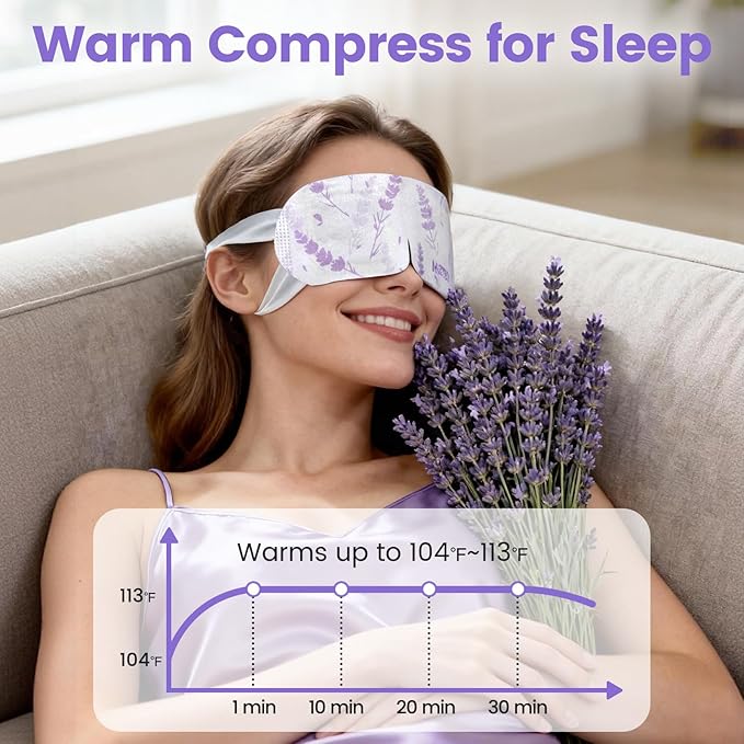 Aroma Season Steam Eye Mask, 5 Packs Unscented Self Heating Heated Eye Mask - Image 4