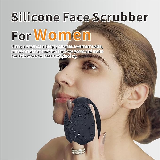 Soft Silicone Face Scrubber, Body Scrubber - Image 3