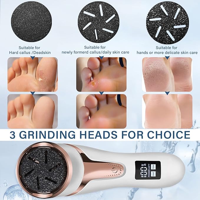Hoxida Electric Callus Remover for Feet, Rechargeable Foot Pedicure Tools Foot - Image 7