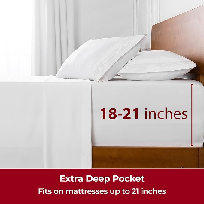 Mellanni Extra Deep Twin Sheets - Image 6