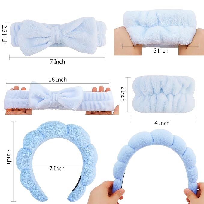 Chanaco Hairband, Soft & Comfortable Microfiber Facial Headband - Image 6