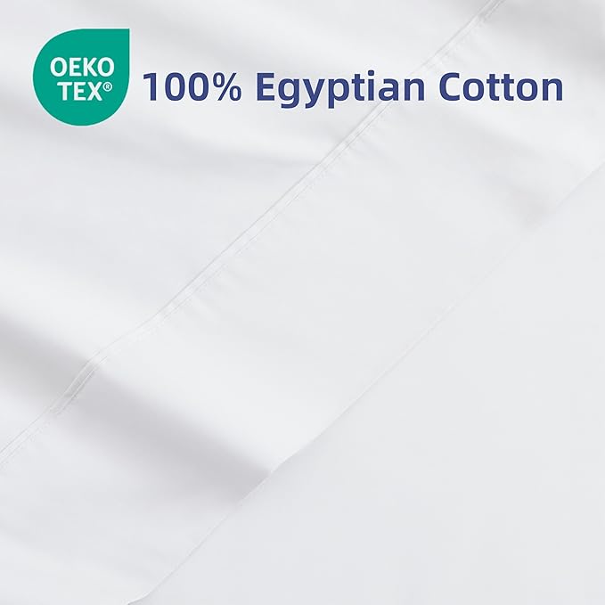 Flat Sheet Only Full Size, 400 TC 100% Egyptian Cotton Flat Sheet - Image 2