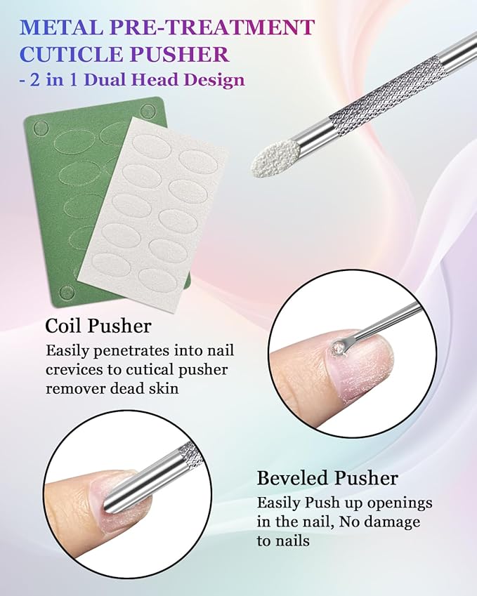 Loop Cuticle Pusher, Pre-treatment Cuticle Pusher, Stainless Steel Round - Image 4