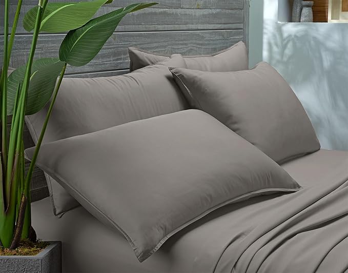Pure Bamboo Twin Sheets, Genuine 100% Organic Viscose Derived from Bamboo Bed - Image 4