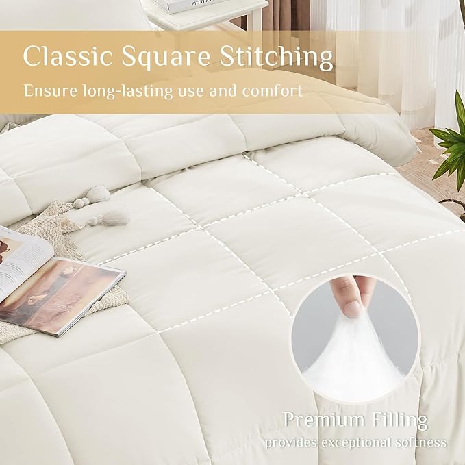 JOLLYVOGUE California King Comforter Set, Ultra-Soft Bed in a Bag Cal King Size - Image 3