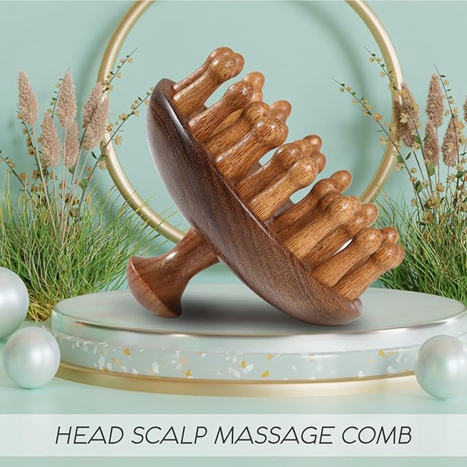 Wooden Scalp Massage Comb - Image 2