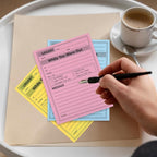 9 Pieces Phone Message Pads for Office Sticky Notes, While You were Out Message Pad Assorted Colors, Self Adhesive Sticky Notes Urgent Record for Work Call 4 x 6 Inch, Office Supplies, 50 Sheets/Pack