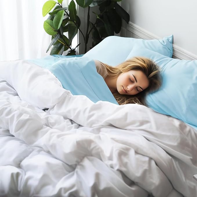Bamboo Viscose Flat Sheets Only, 400 Thread Count Sateen Weave King Size Flat - Image 6