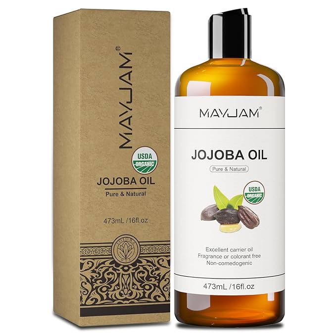 MAYJAM Jojoba Oil Organic USDA Certified 16 Oz, 100% Pure & Natural Jojoba Oils - Image 2