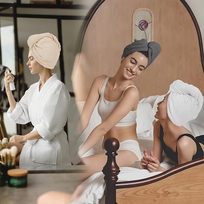 MaopaoBeauty Hair Towel Wrap for Women Long&Thick Hairs Head Wrap 1Pack Super - Image 6