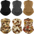 Fuinloth Neck Gaiter, 6 Pack Cooling UV Protection Bandana Face Mask Gator Scarf by fuinloth