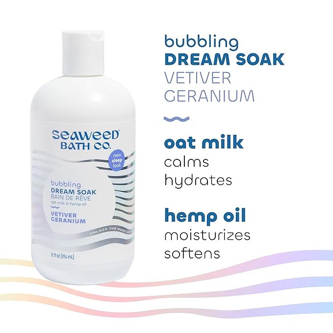 Seaweed Bath Co. Bubbling Dream Soak, Vetiver Geranium Scent, 12 Ounce - Image 2