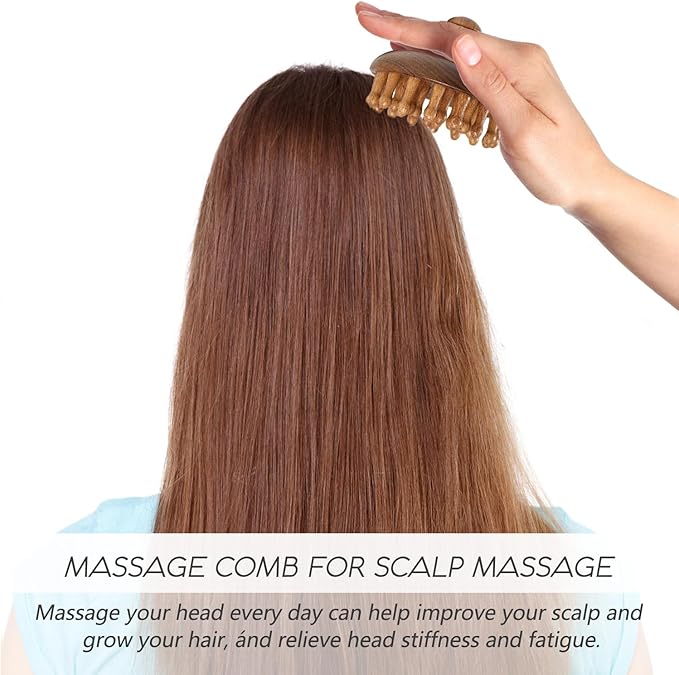 Wooden Scalp Massage Comb - Image 4