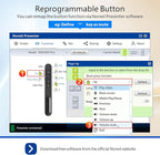 Norwii Bluetooth Presentation Clicker for PowerPoint, Wireless Presenter, Presentation Remote with Pointer, Slide Clicker with 328ft Long Range for Teacher and Presenter, macOS Applicable