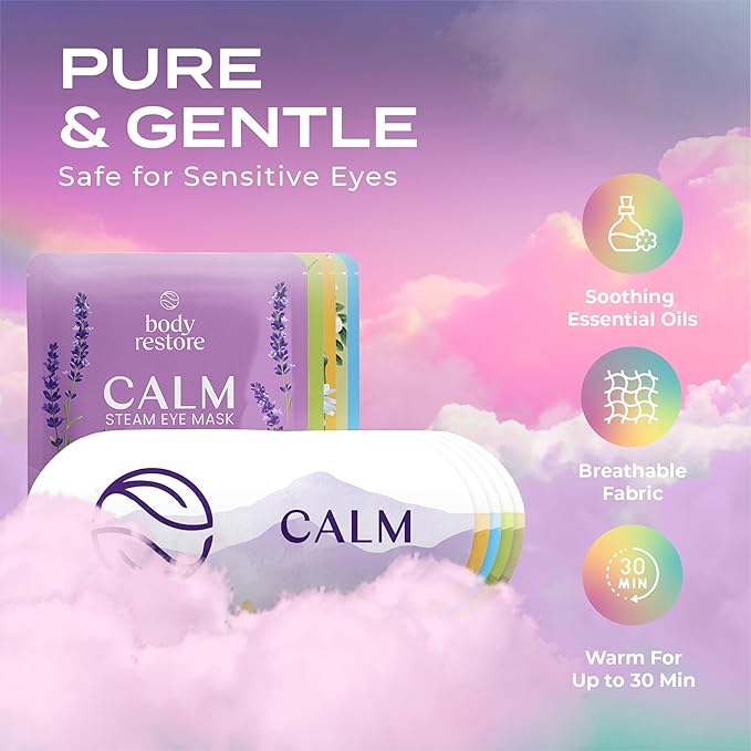 Body Restore Heated Eye Mask for Dry Eyes 5 Pack – Mothers Day Gifts for Mom - Image 4