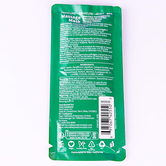 Pedicure Kit Foot Soak Set: Bubble Salt, Sugar Scrub, Massage Mask, Massage - Image 8
