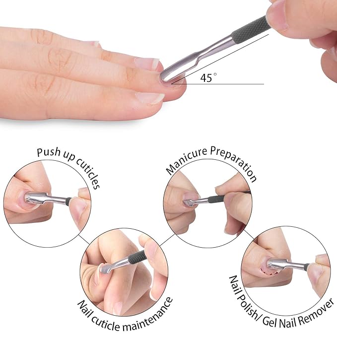 Ejiubas Cuticle Trimmer with Cuticle Pusher Cuticle Nipper Professional Grade - Image 5