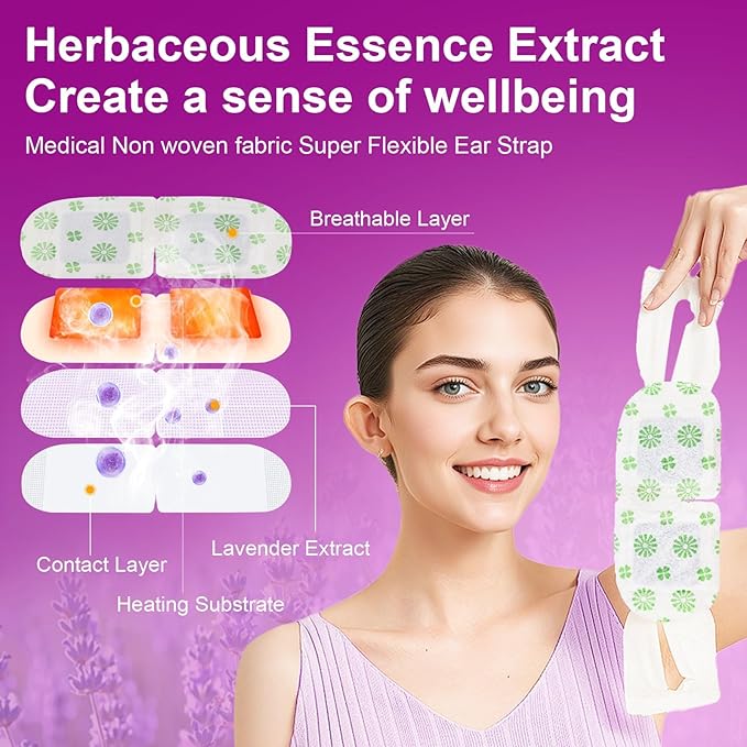 30 Packs Steam Eye Mask, Lavender Steam Eye Masks Disposable, Self-Heating - Image 4