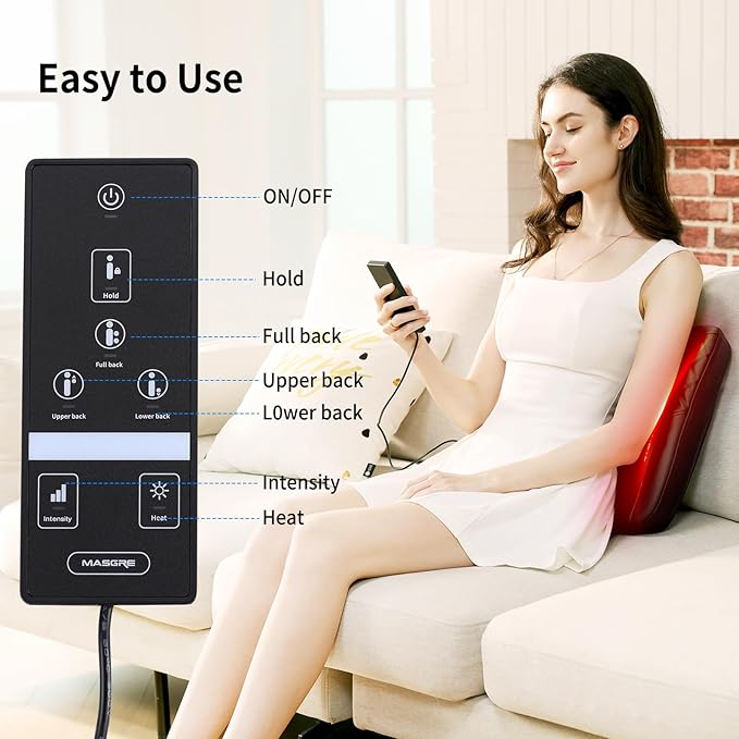 MASGRE Shiatsu Back Massager - Image 4