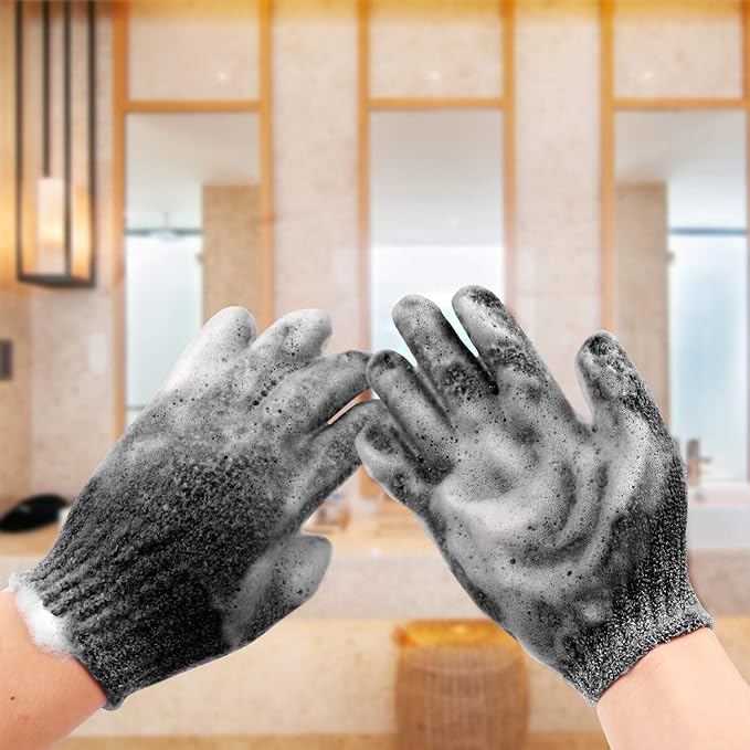 6Pairs Exfoliating Gloves - Image 4