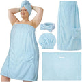 Tigeen Plus Size Towel Wrap for Women Spa Robe Set by Tigeen
