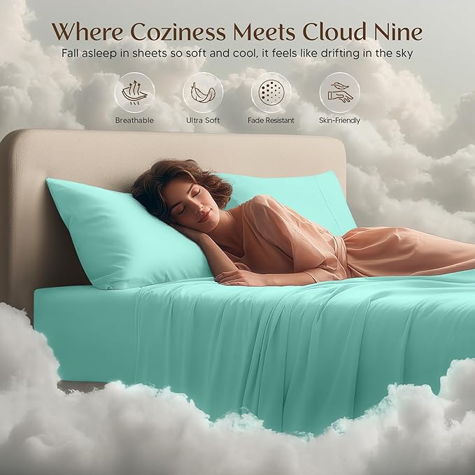 Utopia Bedding Queen Size Sheet Set – 4 Piece Bed Sheets, Soft and Breathable - Image 6