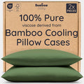 Bambaw 100% Viscose Derived from Bamboo Pillowcases Standard Size – Set of 2 by Bambaw
