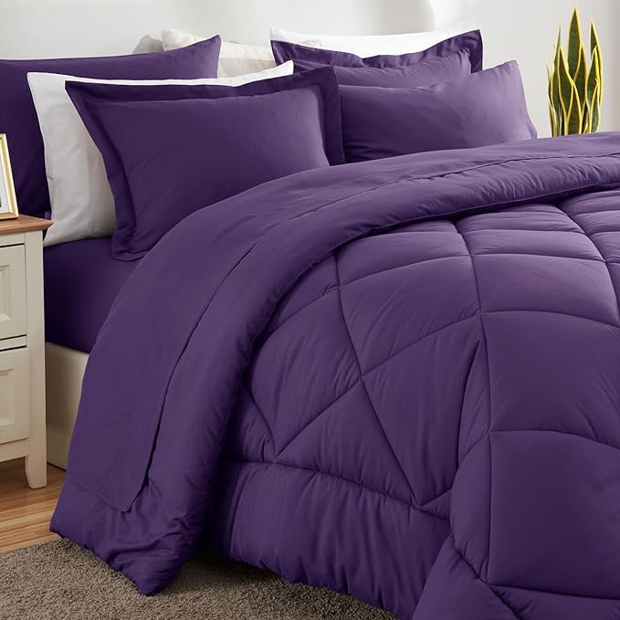 CozyLux Full Size Comforter Sets Purple - Image 8